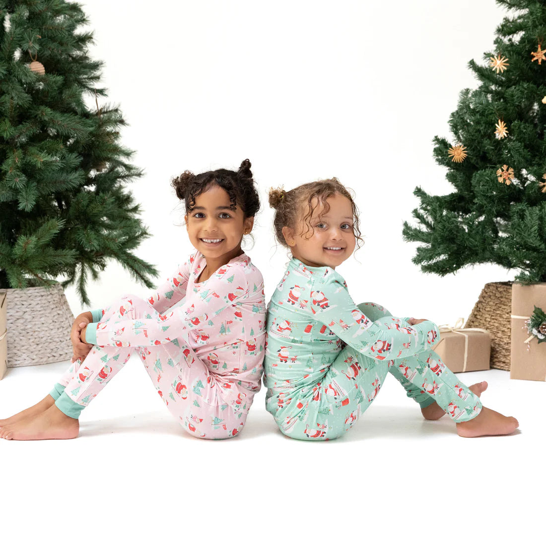 Angel Dear Pink Golfing Mrs. Claus and Elves | Longsleeve Loungewear Set