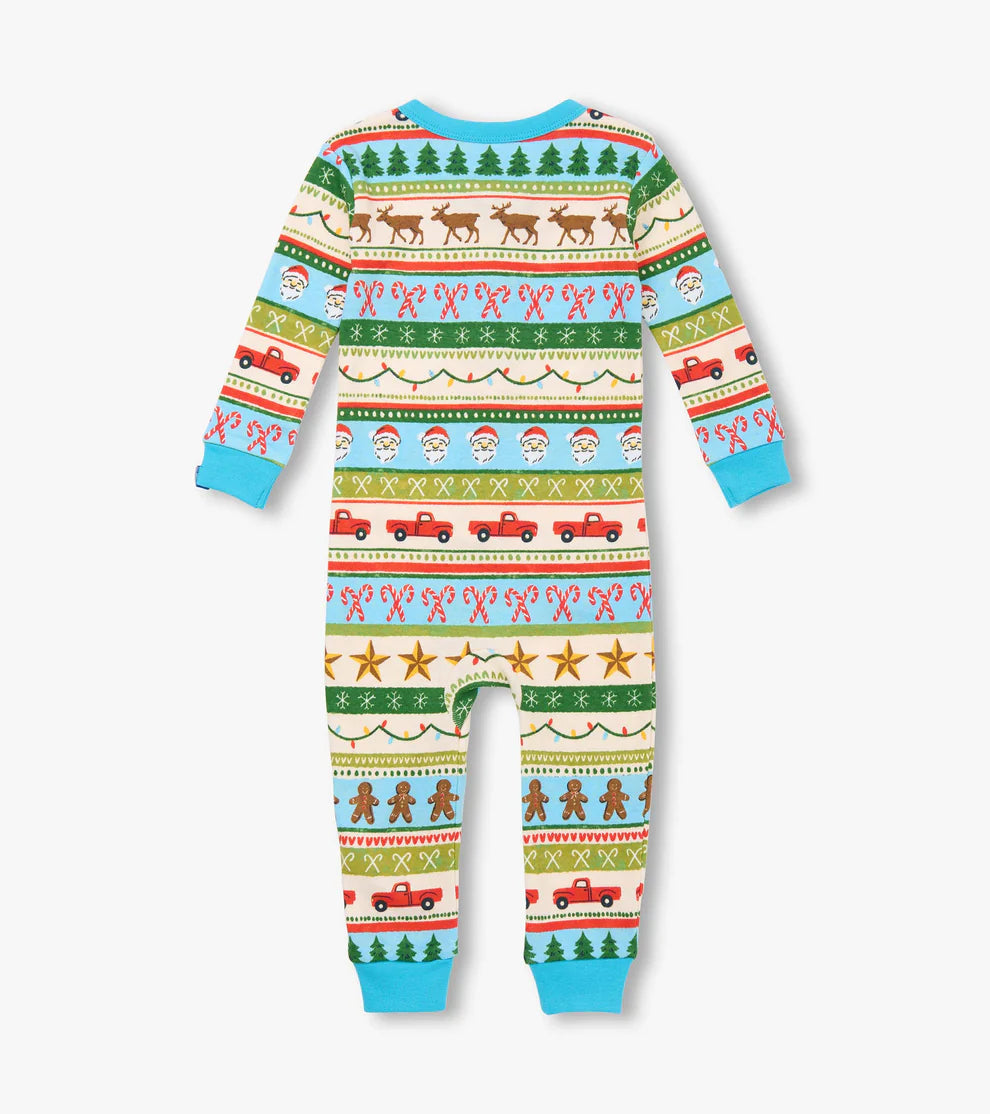 Hatley Blue Fun | Fair Isle Cotton Coverall