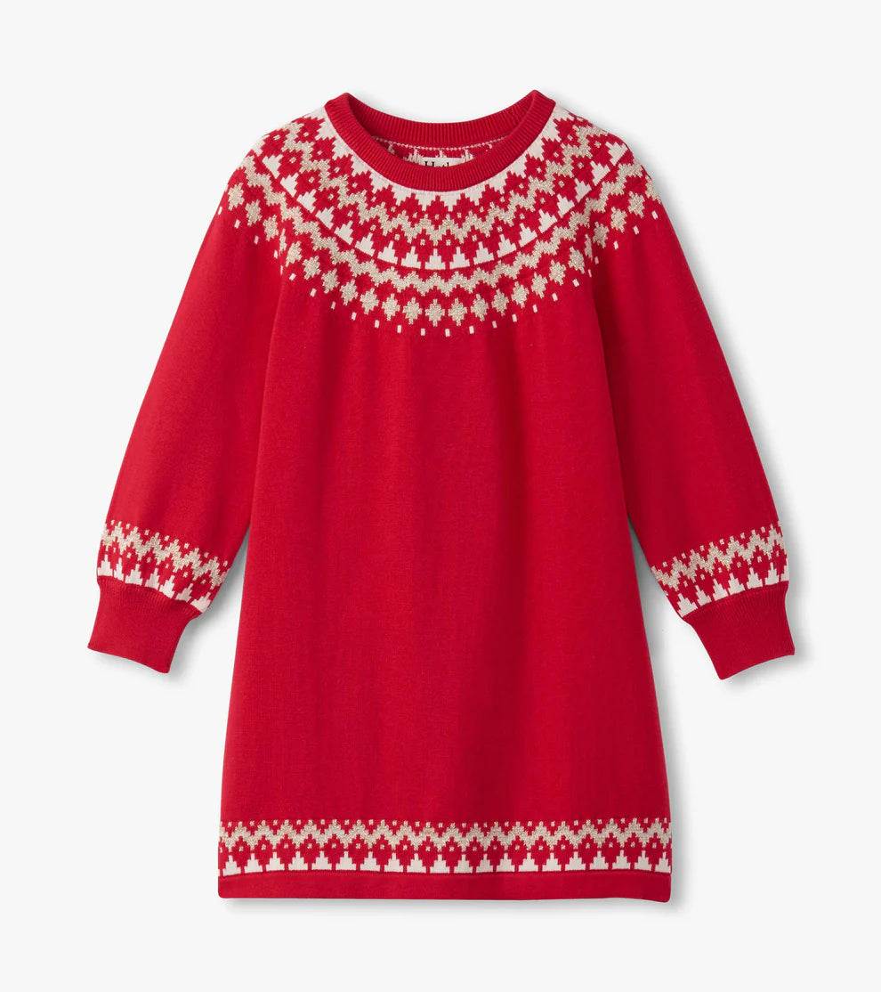 Hatley Holiday Fair Isle | Swing Sweater Dress