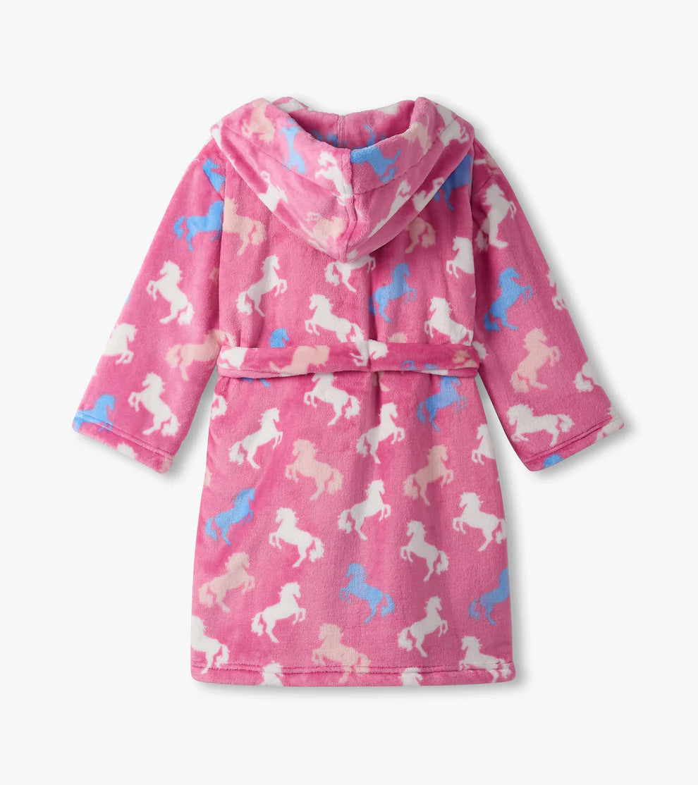 Hatley Beautiful Horses | Fuzzy Fleece Robe