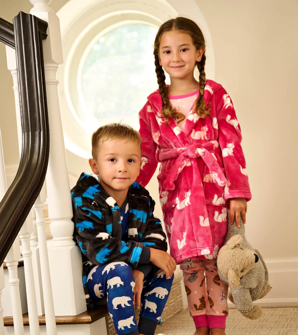 Hatley Polar Bear | Silhouette Fuzzy Fleece Robe