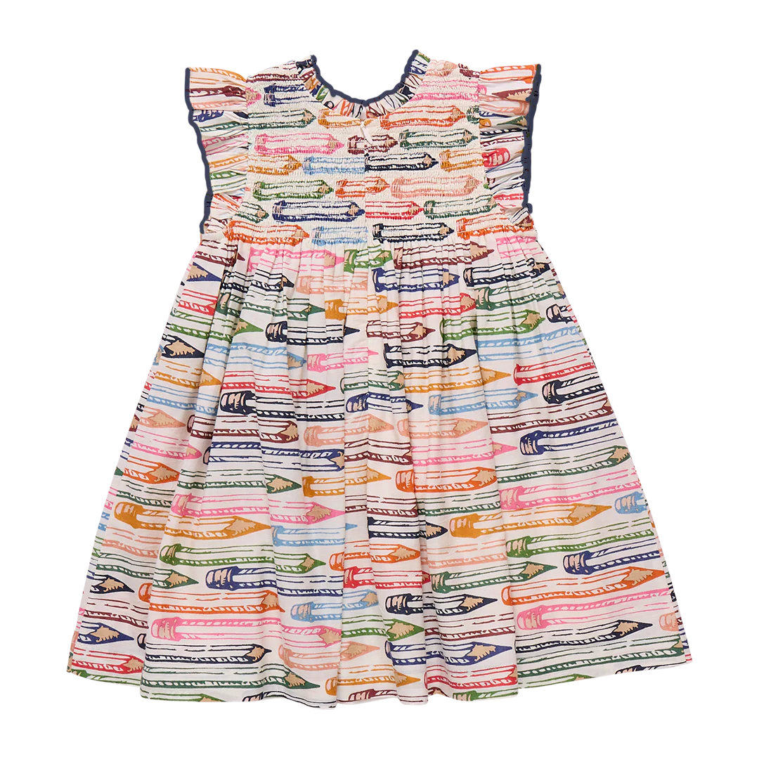 Pink Chicken Colored Pencils | Stevie Dress