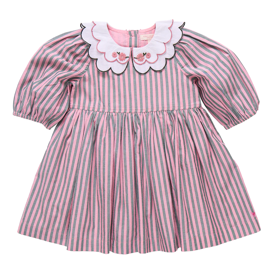 Pink Chicken Pink Green Stripe | Darcy Dress