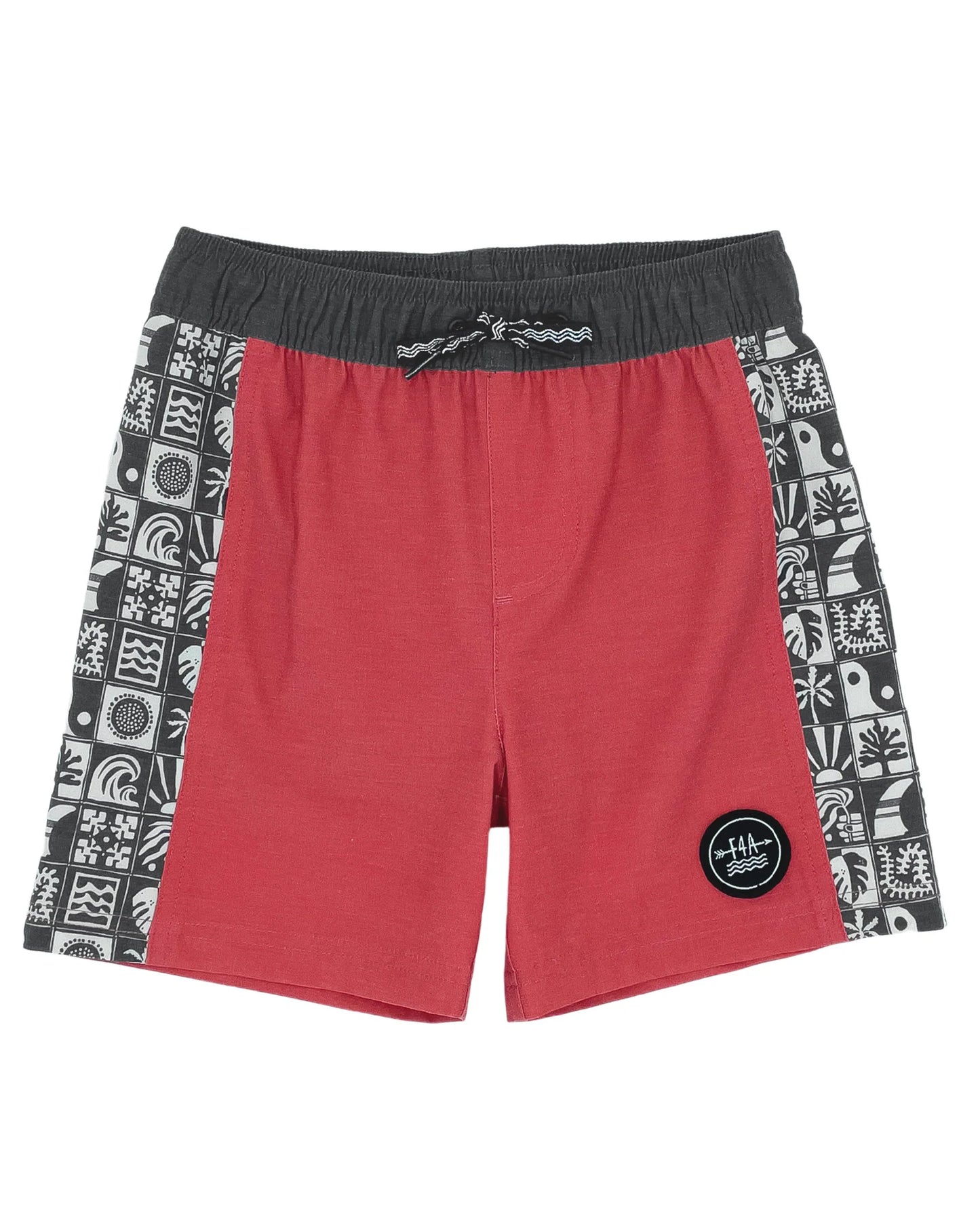 Feather 4 Arrow Chili Pepper | Beach Tile Volley Swim Trunks