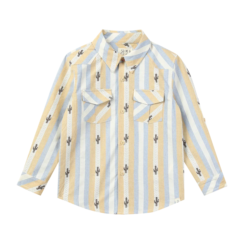 Me & Henry Cactus Stripe | Howdy Western Shirt