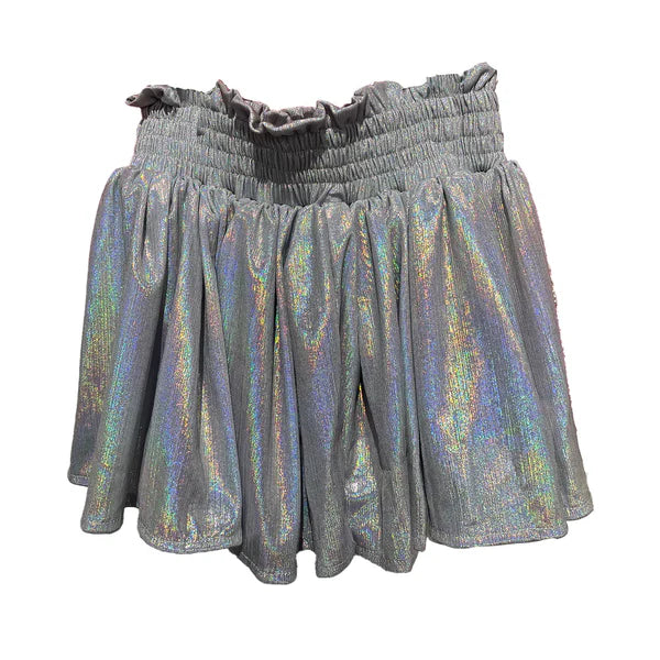 Tweenstyle Silver | Plisse Shine Skort