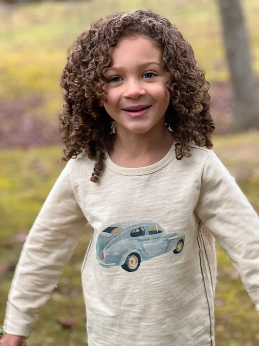 Me & Henry Beige Beetle | Cherokee Raglan Printed Tee