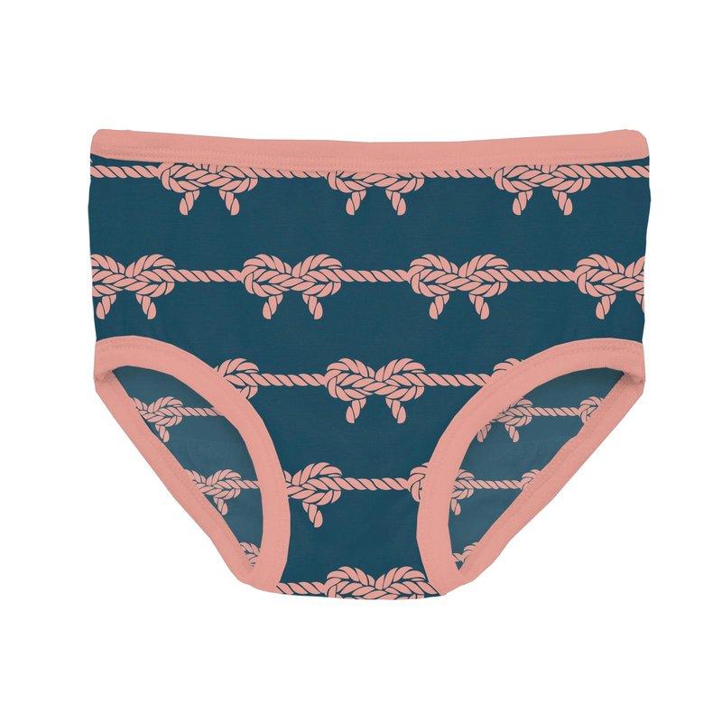 Kickee Peacock Boat Rope Bows | Print Underwear