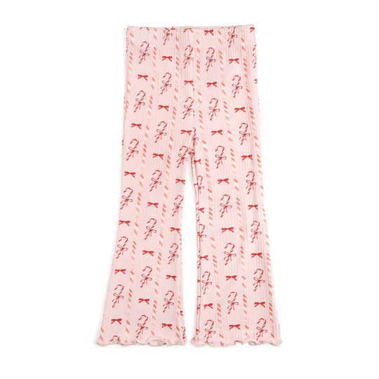 Sweet Wink Ballet Pink | Candy Cane Lane Christmas Flare Leggings