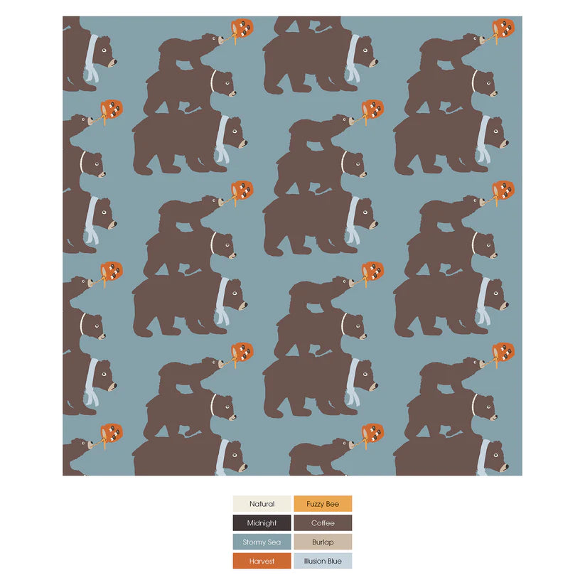 Kickee Stormy Sea Three Naughty Bears | Print Boxer Brief