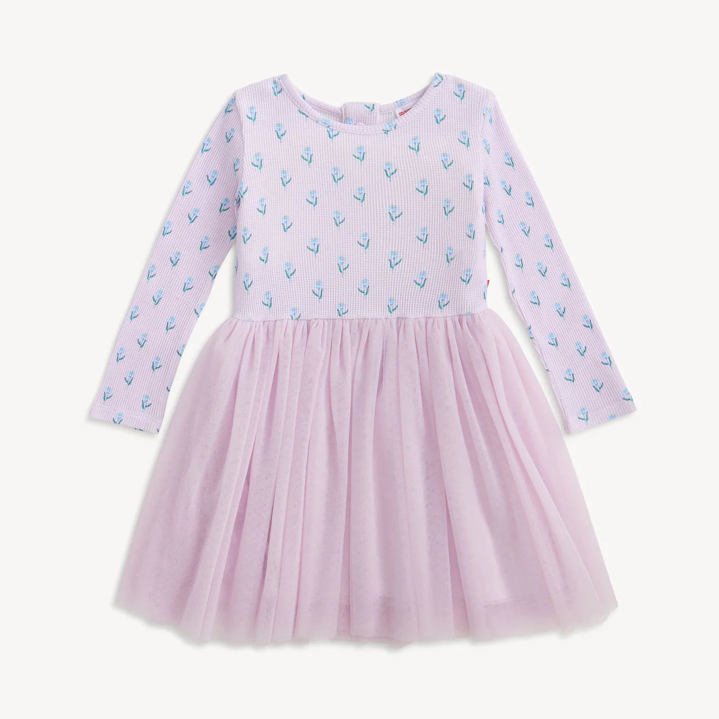 Magnetic Me Lavender Floral | Waffle Longsleeve Dress