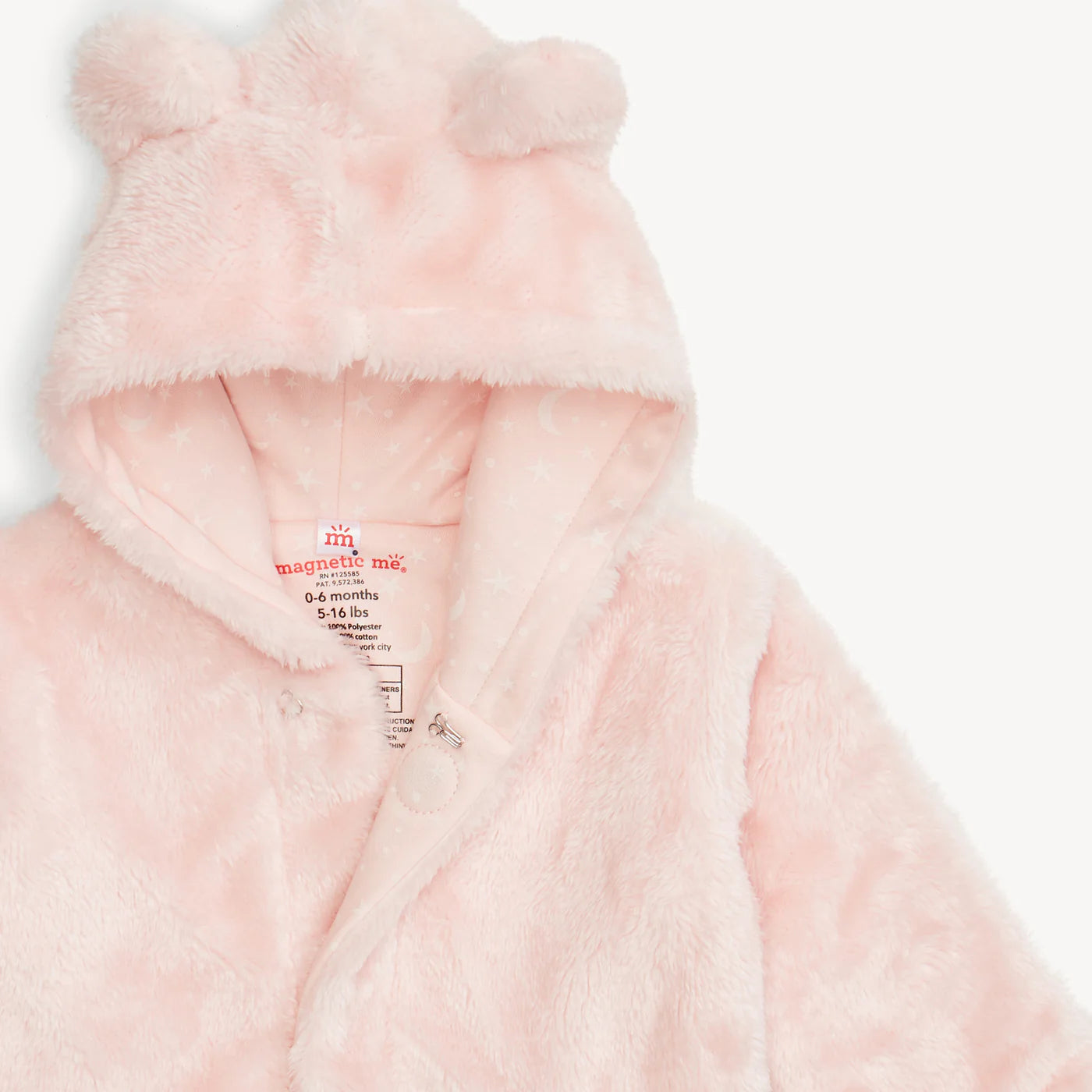 Magnetic Me Pink Blossom | Minky Magnetic Bear Jacket