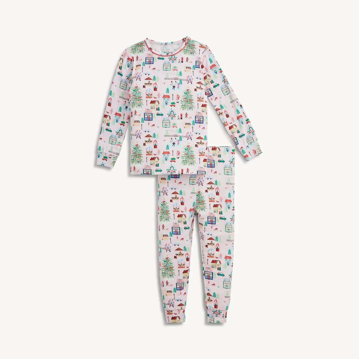 Magnetic Me Winter Village | Modal Long Sleeve Pant PJ Set