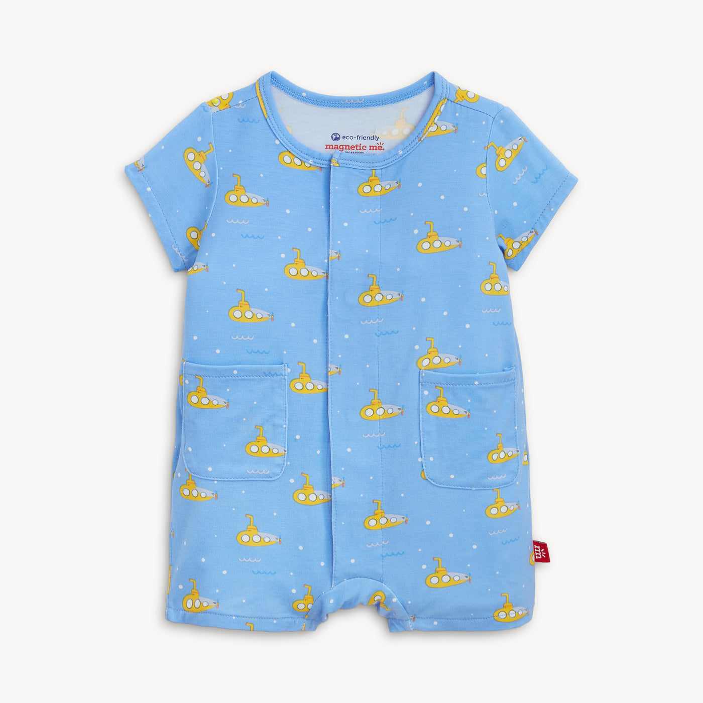 Magnetic Me Dip Ship | Modal Short Sleeve Pocket Short Romper