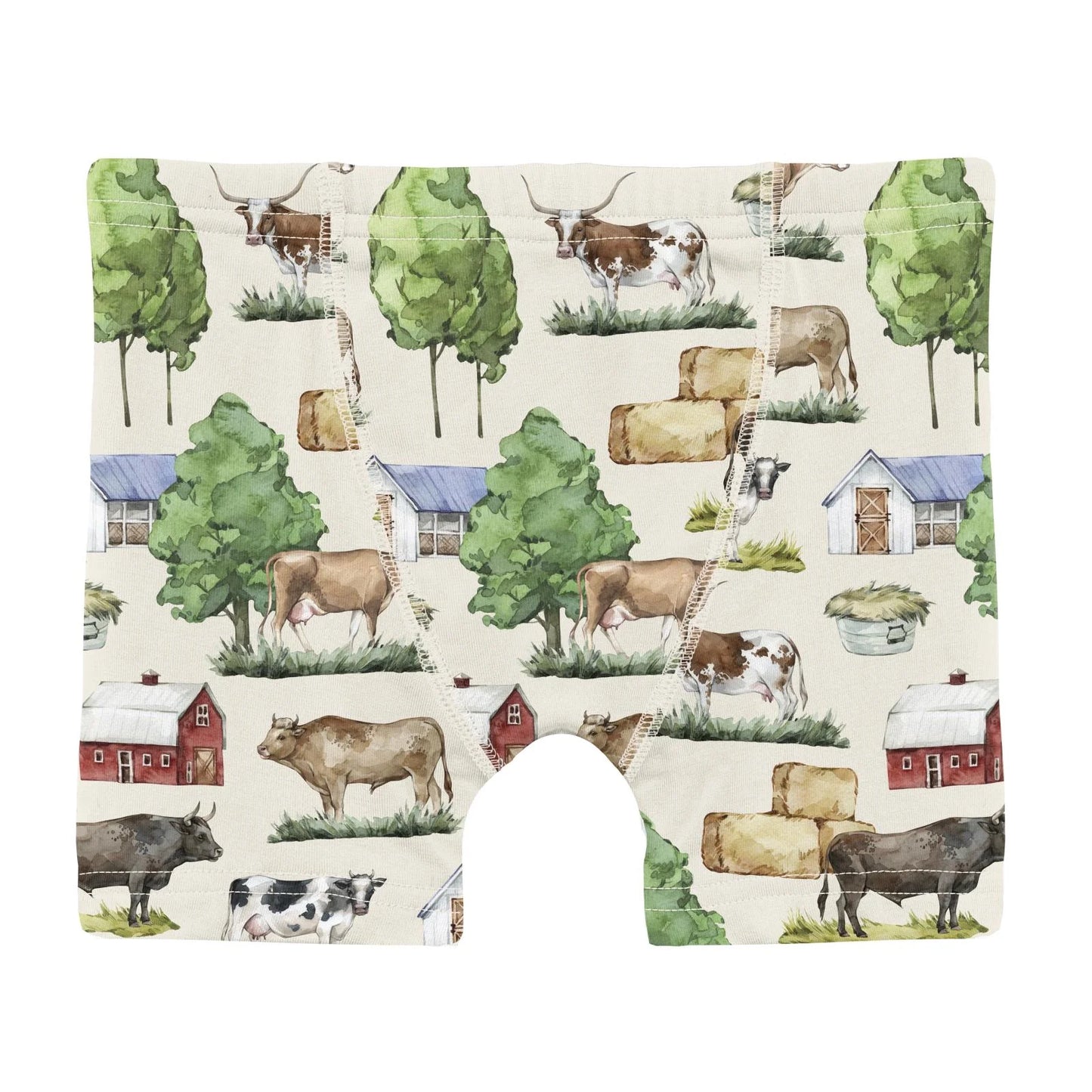KicKee Natural Grazing Cows | Print Boxer Brief