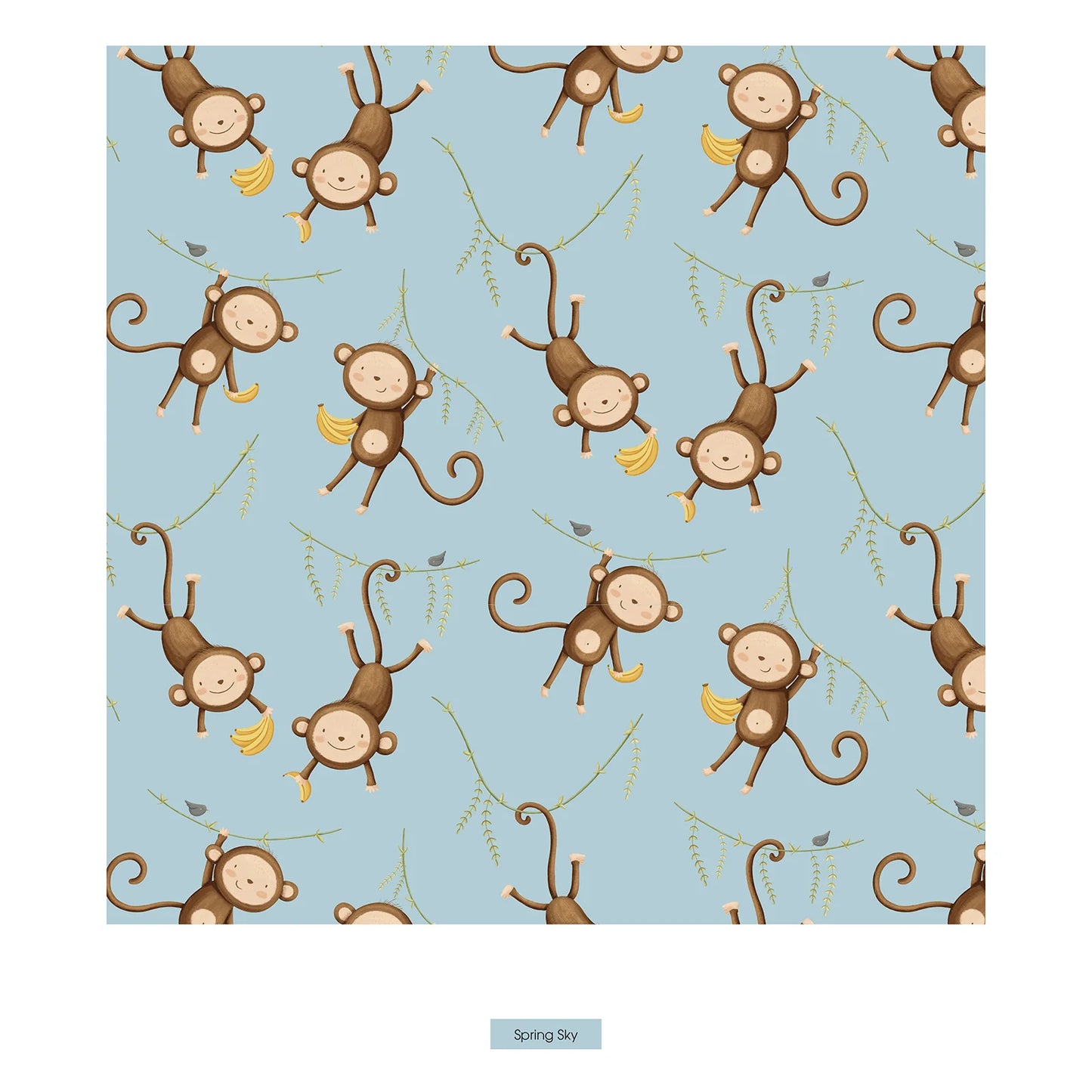 KicKee Spring Sky Monkeys & Bananas | Print Boxer Brief