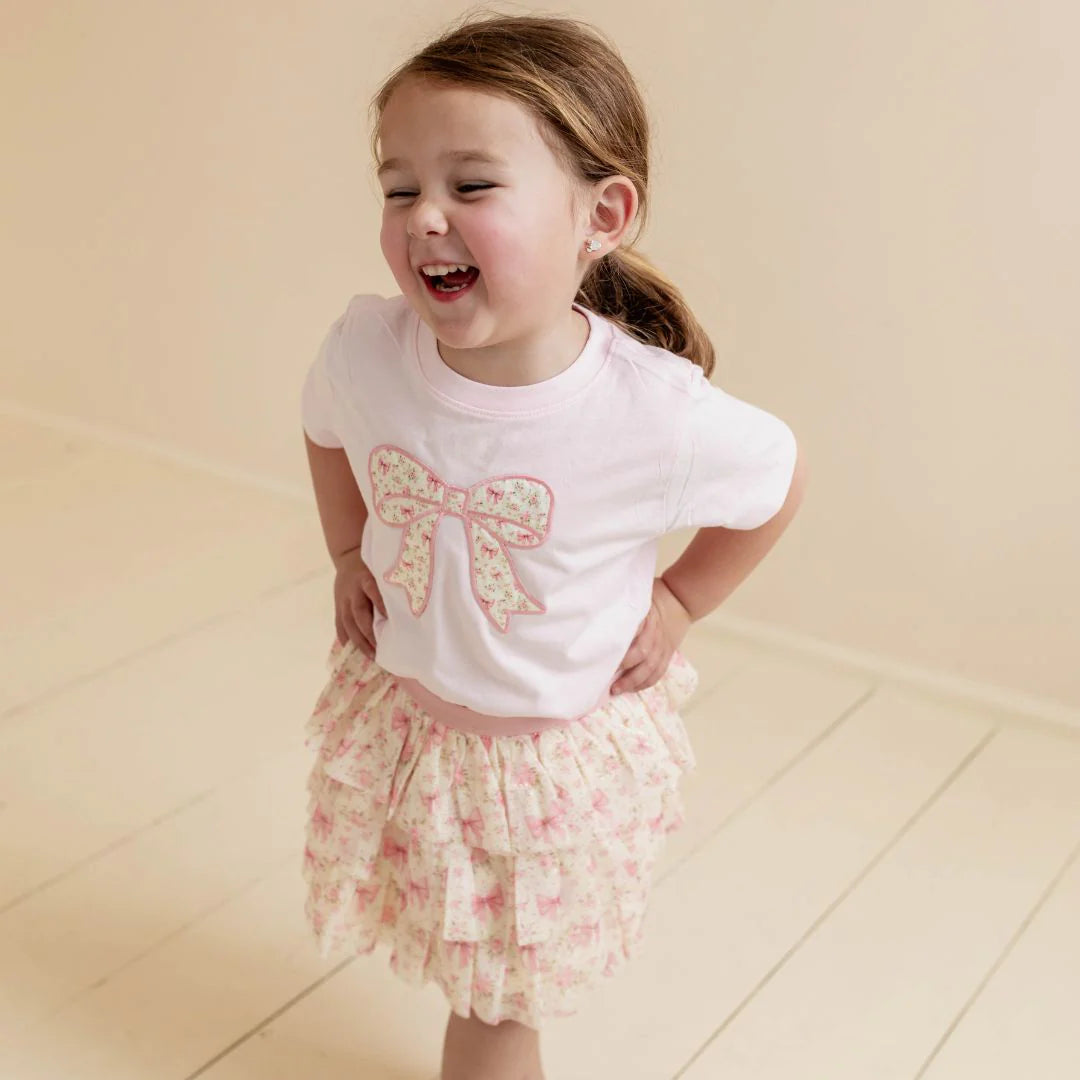 Sweet Wink Cream | Ditsy Floral Petal Tutu