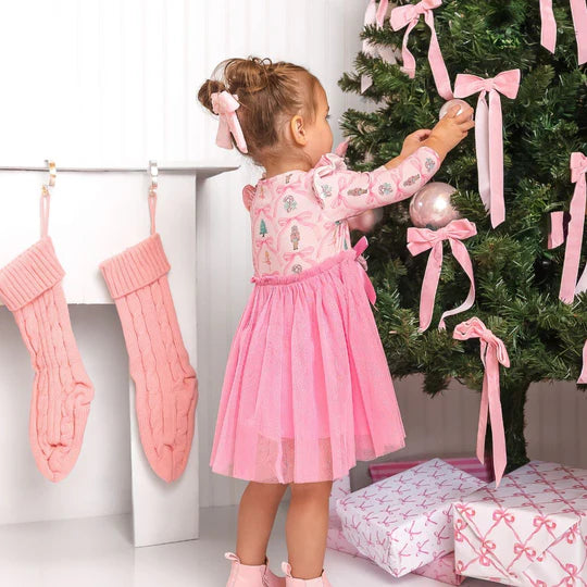 Sweet Wink Pink | Velvet Pearl Bow Clip