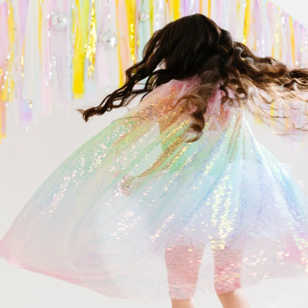 Sweet Wink Rainbow | Sequin Cape