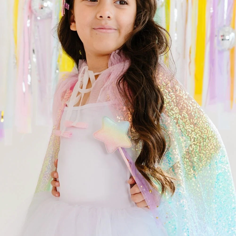 Sweet Wink Rainbow | Sequin Cape
