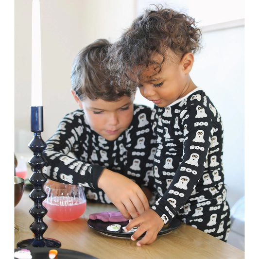KicKee Midnight Boo | Print Long Sleeve PJ Set