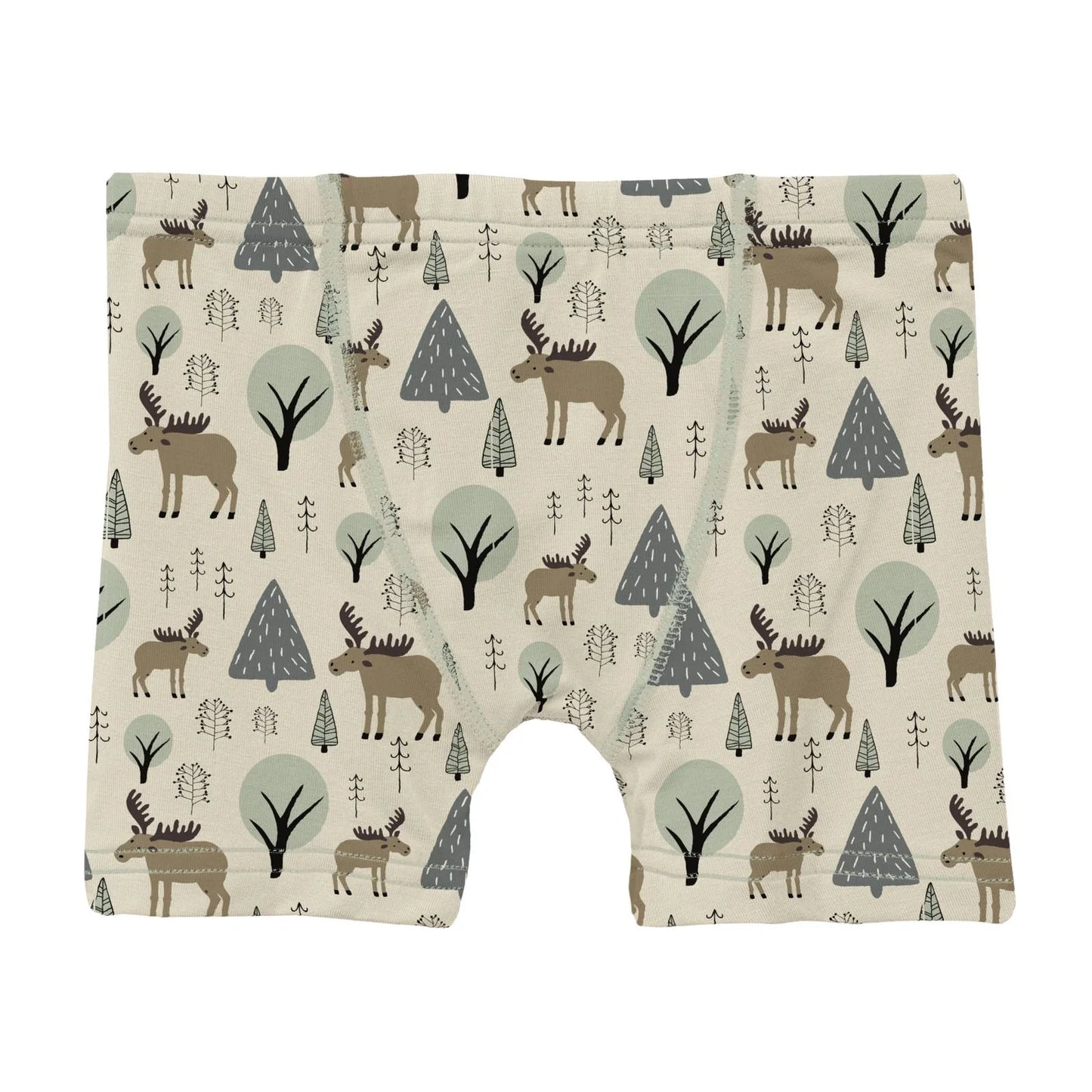 KicKee Natural Forest Moose | Print Boxer Brief
