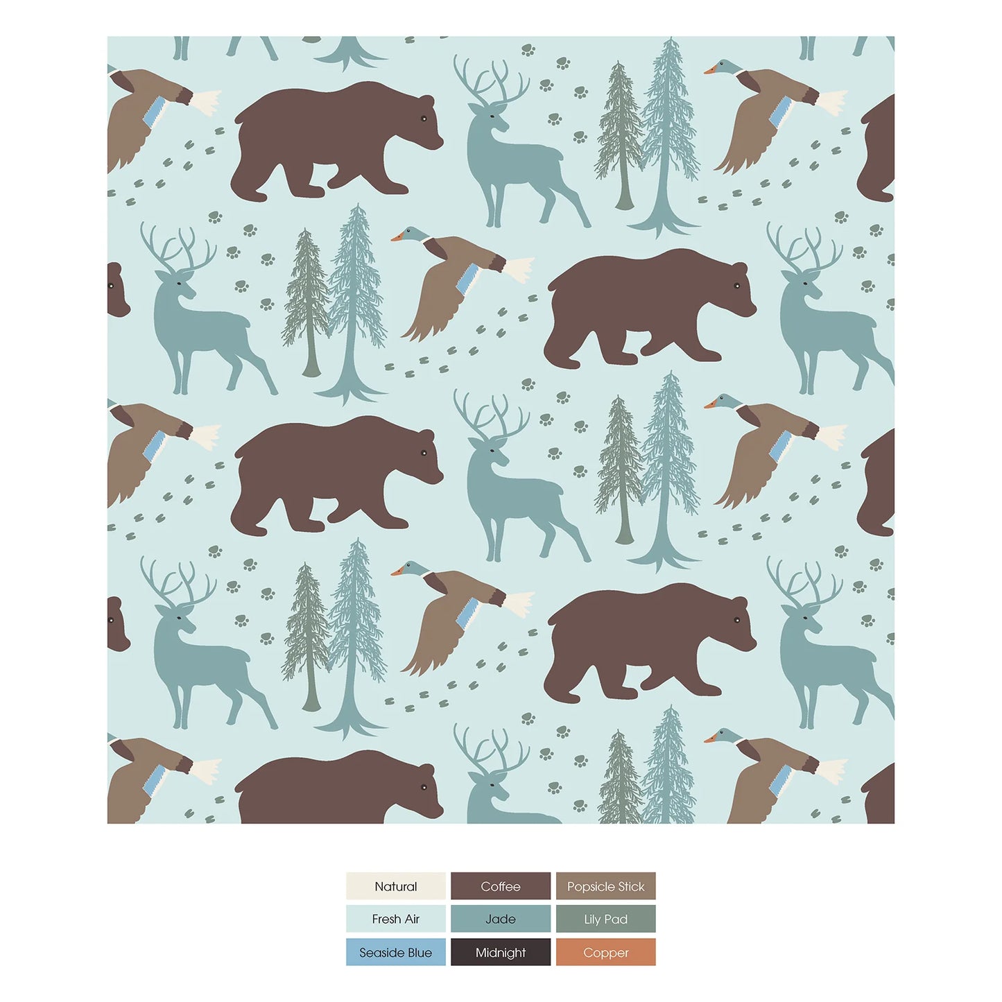 Kickee Fresh Air Forest Adventures | Print Short Sleeve Henley PJ Set