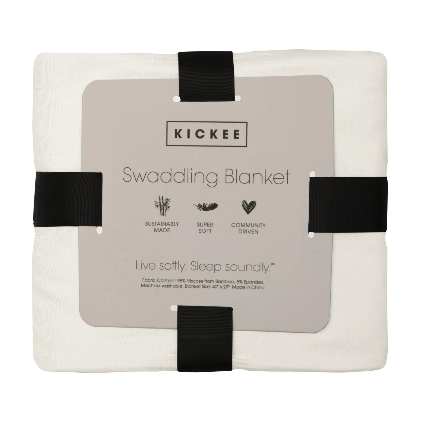 Kickee Seaside Blue On The Way | Print Swaddling Blanket