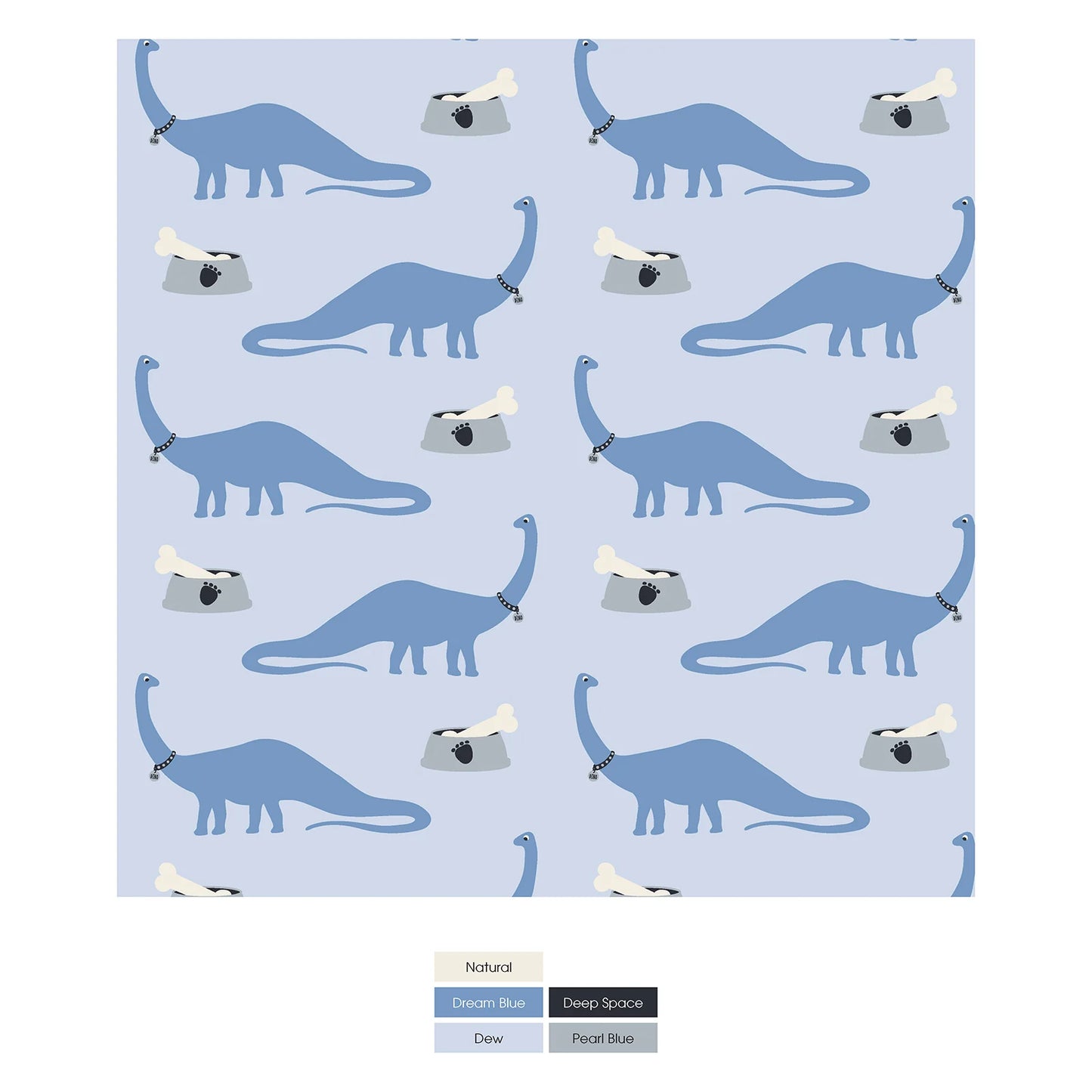 Kickee Dew Pet Dino | Print Toddler Blanket
