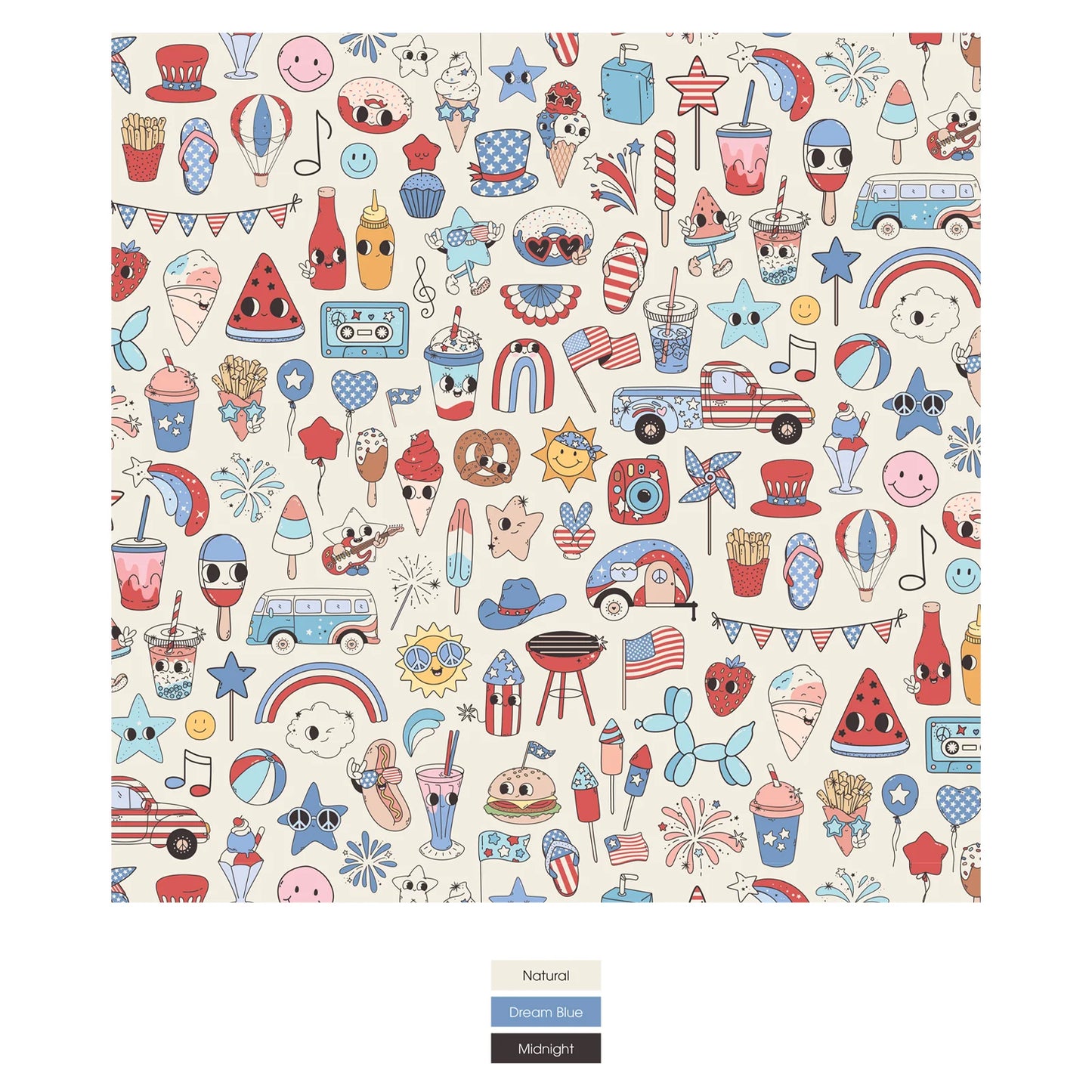 Kickee Party USA | Print Boxer Brief