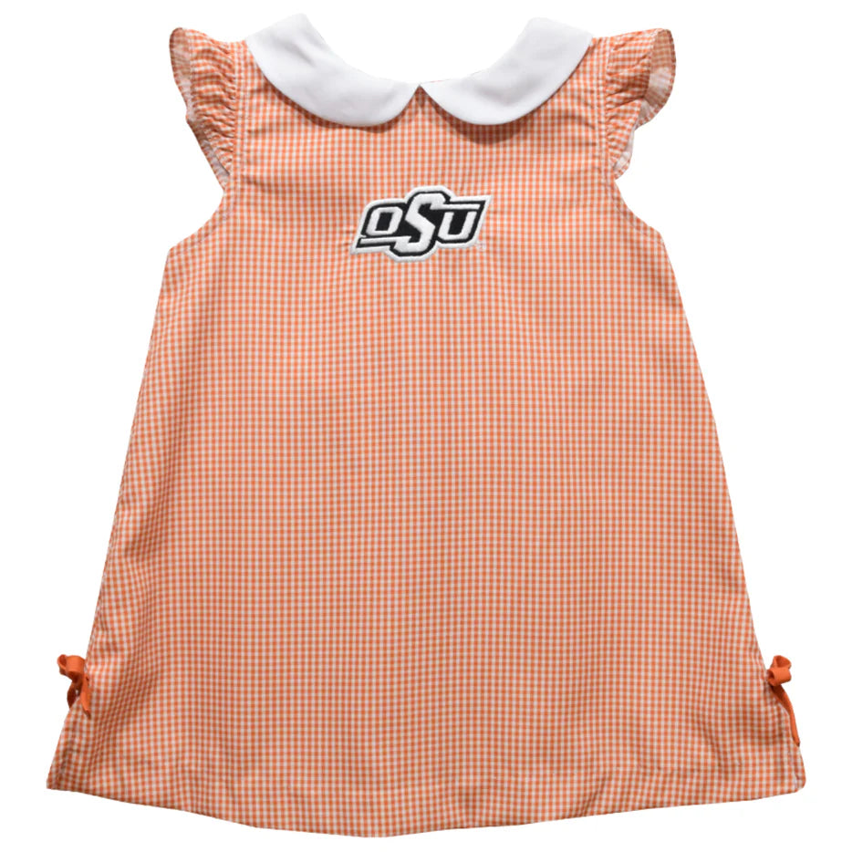 Vive La Fete OSU Orange | Embroidered A-Line Dress