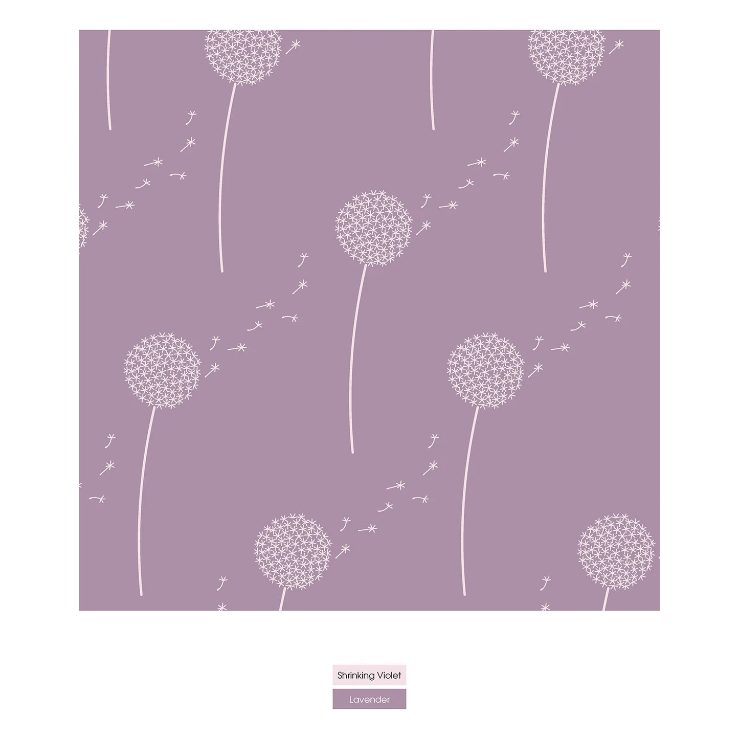 KicKee Lavender Dandelion Wish | Print Classic Ruffle Footie With 2 Way Zipper