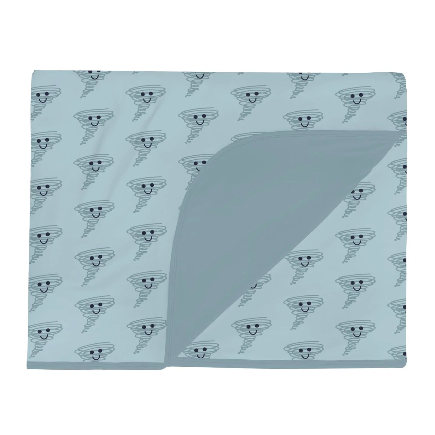 Kickee Spring Sky Happy Tornado | Print Toddler Blanket