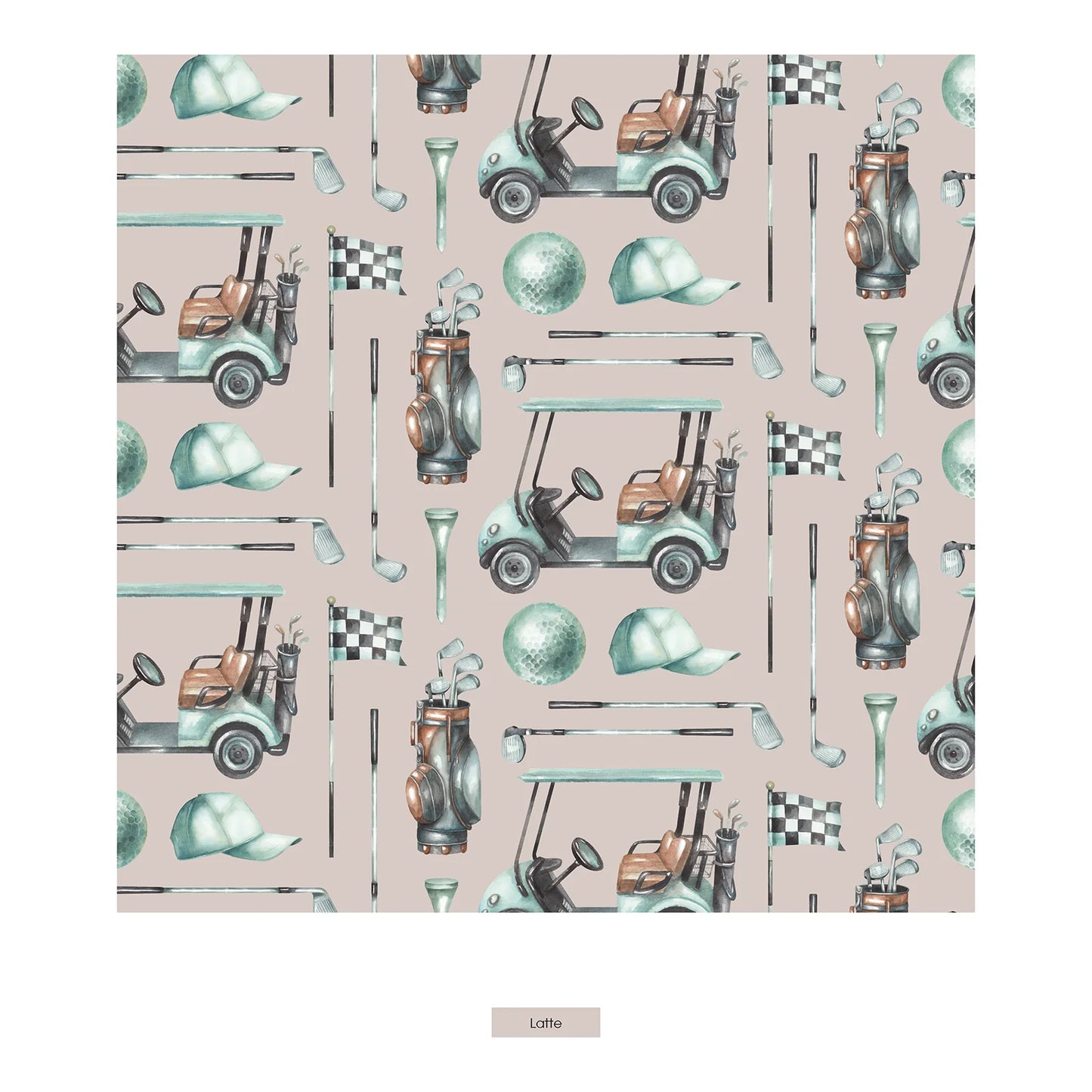Kickee Latte Golf | Print Boxer Brief