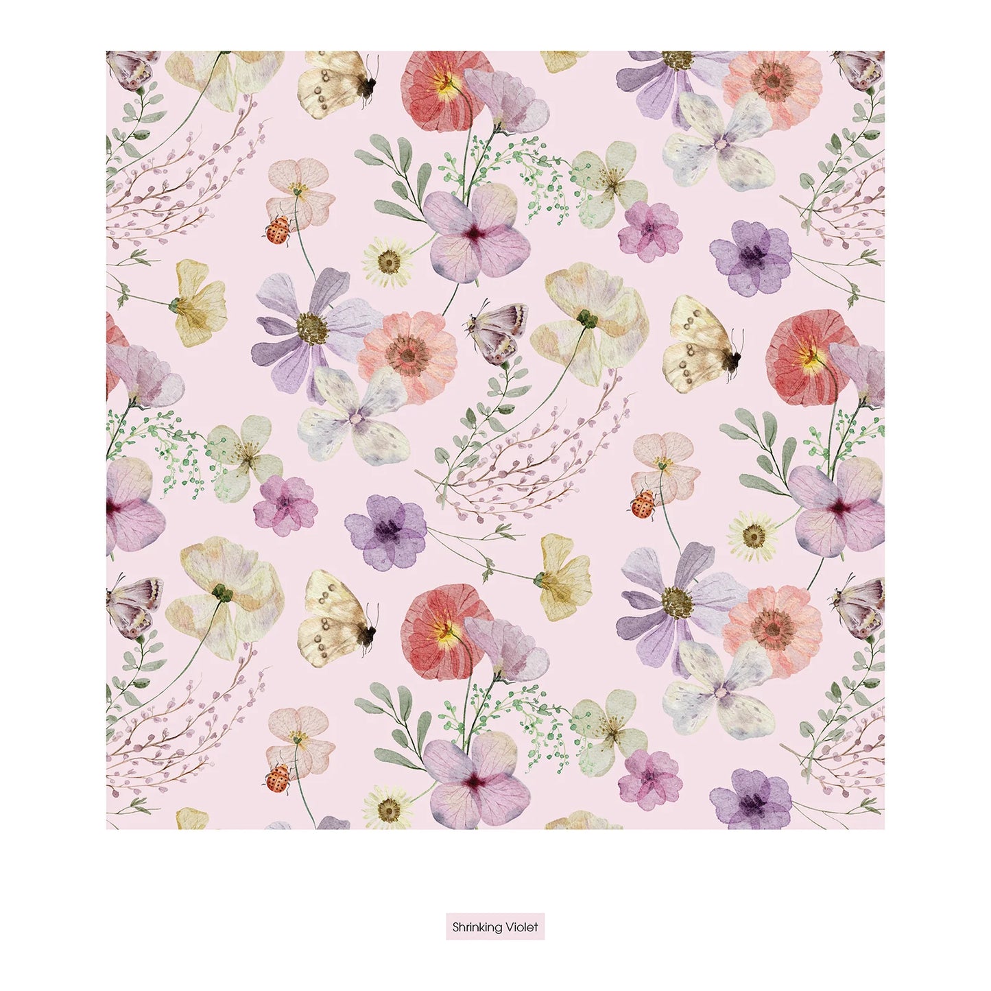 Kickee Shrinking Violet Pressed Flowers | Print Short Sleeve Kimono PJ Set