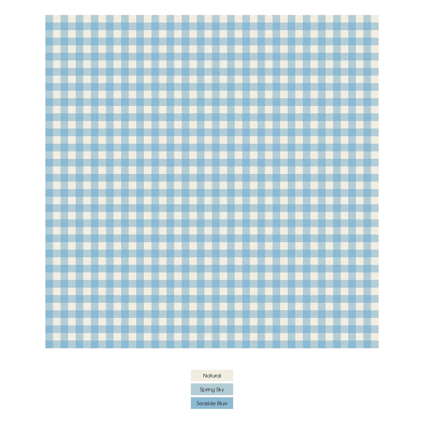 Kickee Seaside Blue Gingham | Print Footie With 2 Way Zipper