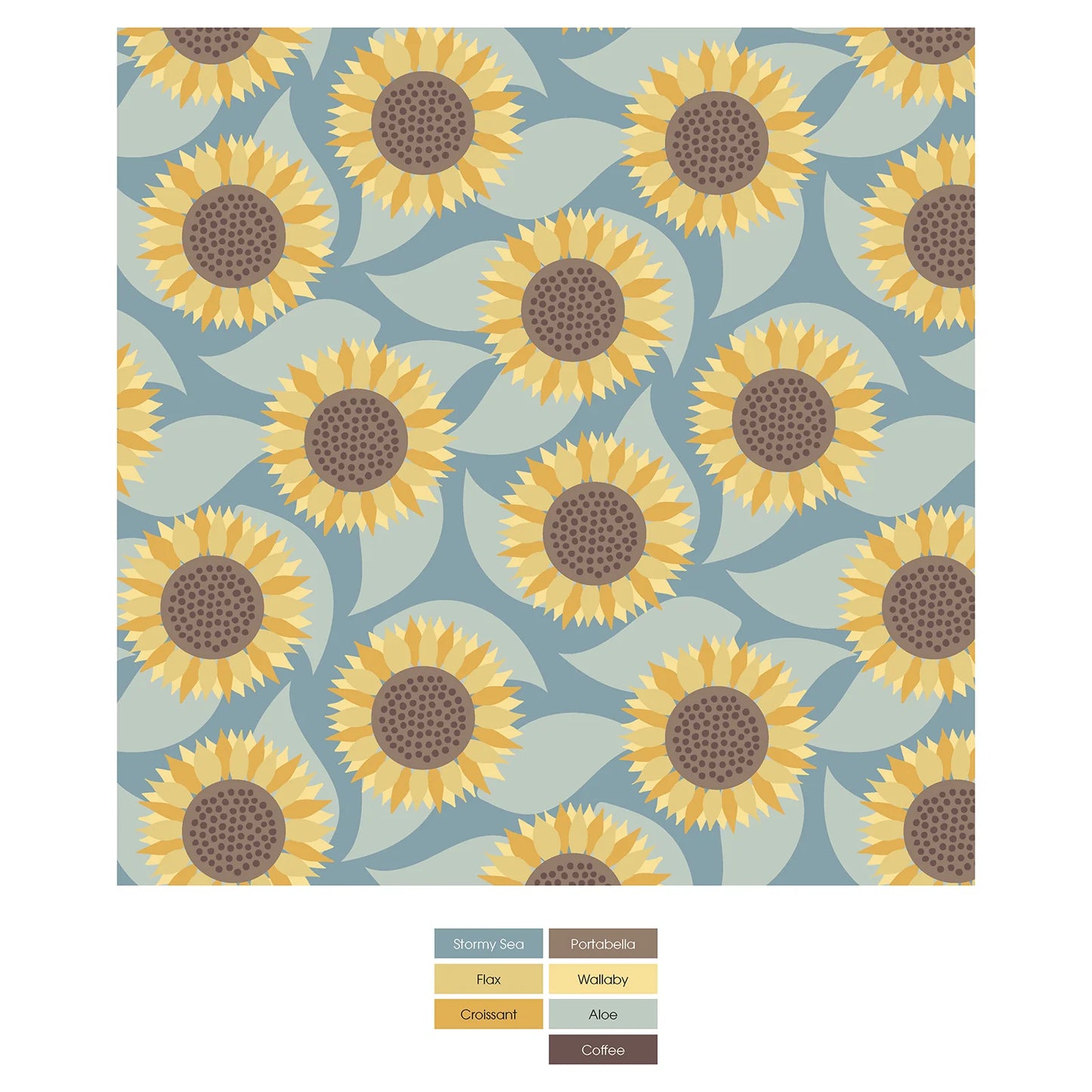 KicKee Stomy Sea Sunflower | Print Layette Ruffle Footie With 2 Way Zipper