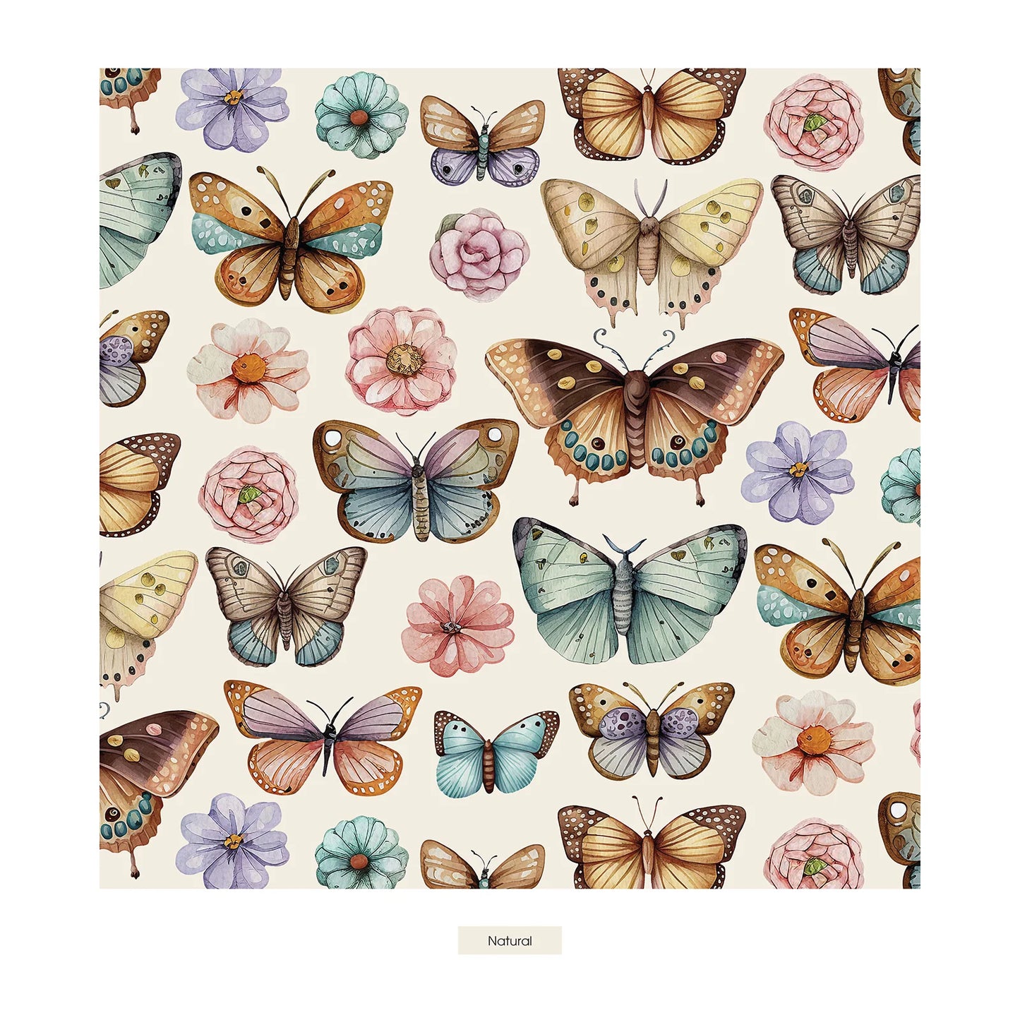 KicKee Botanical Butterflies | Print Layette Ruffle Footie with 2 Way Zipper