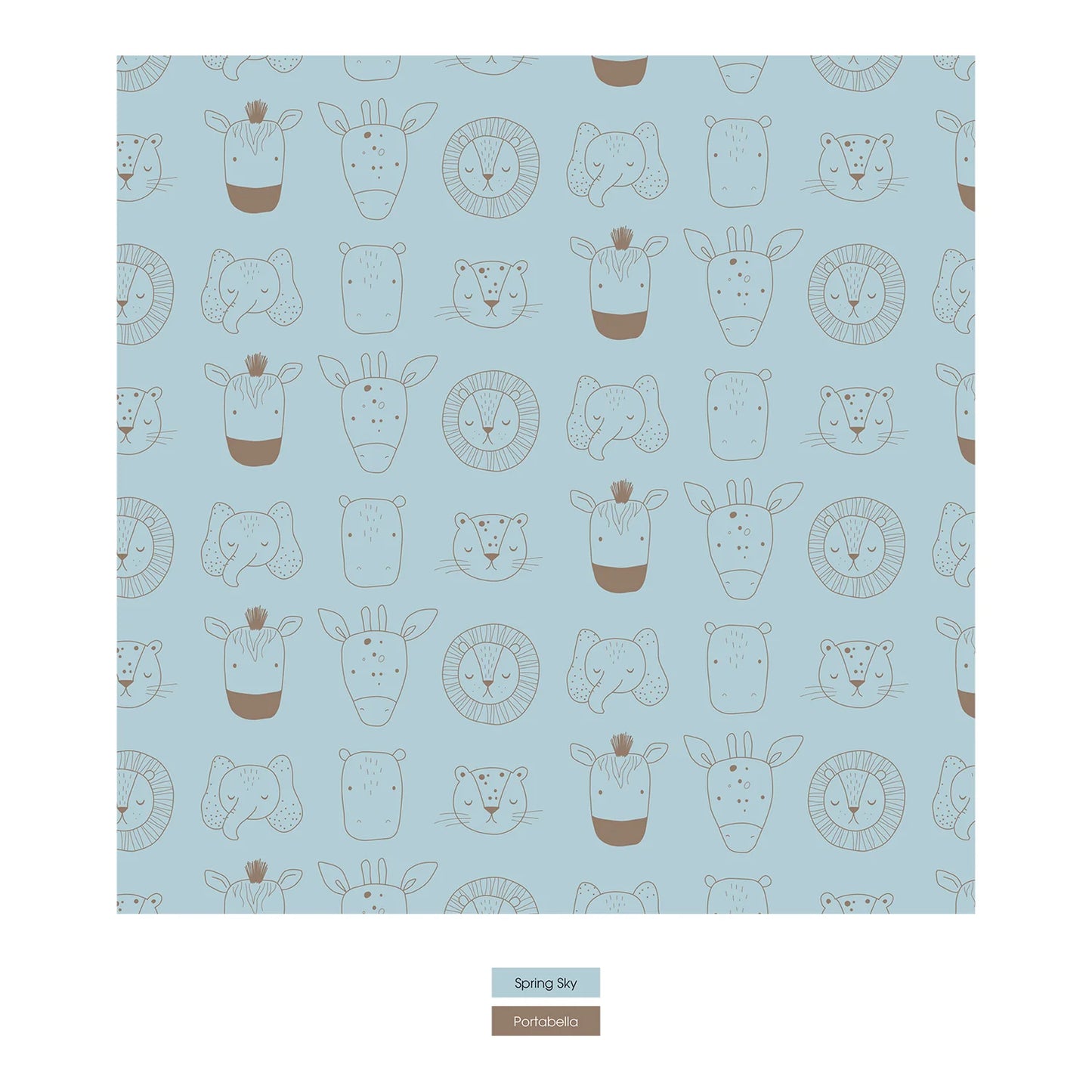 KicKee Spring Sky Animals | Print Footie With 2 Way Zipper