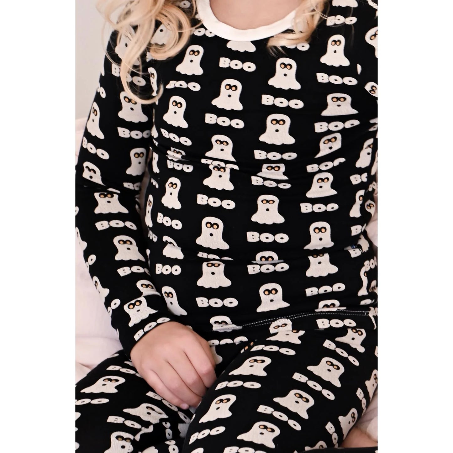 KicKee Midnight Boo | Print Long Sleeve PJ Set