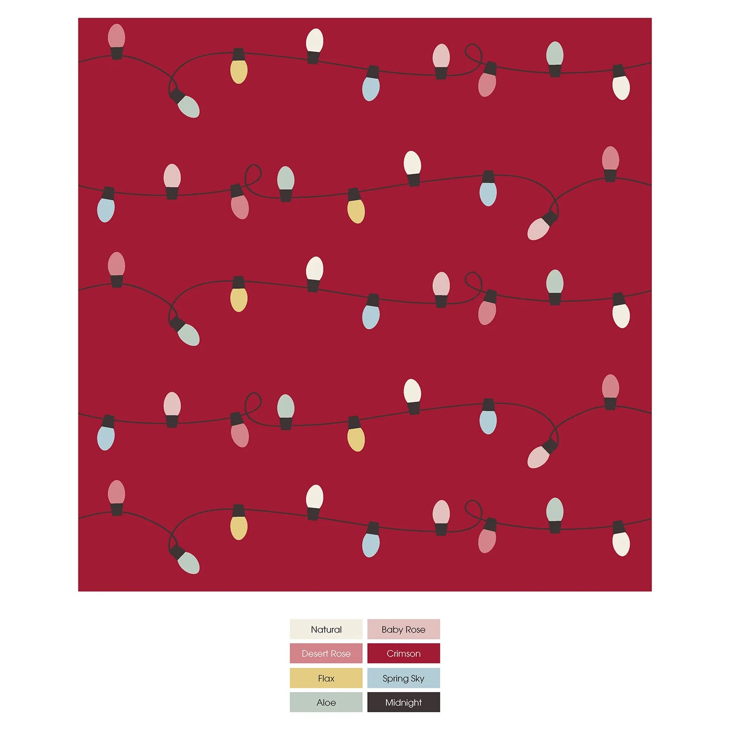 KicKee Crimson Holiday Lights | Print Footie With 2 Way Zipper
