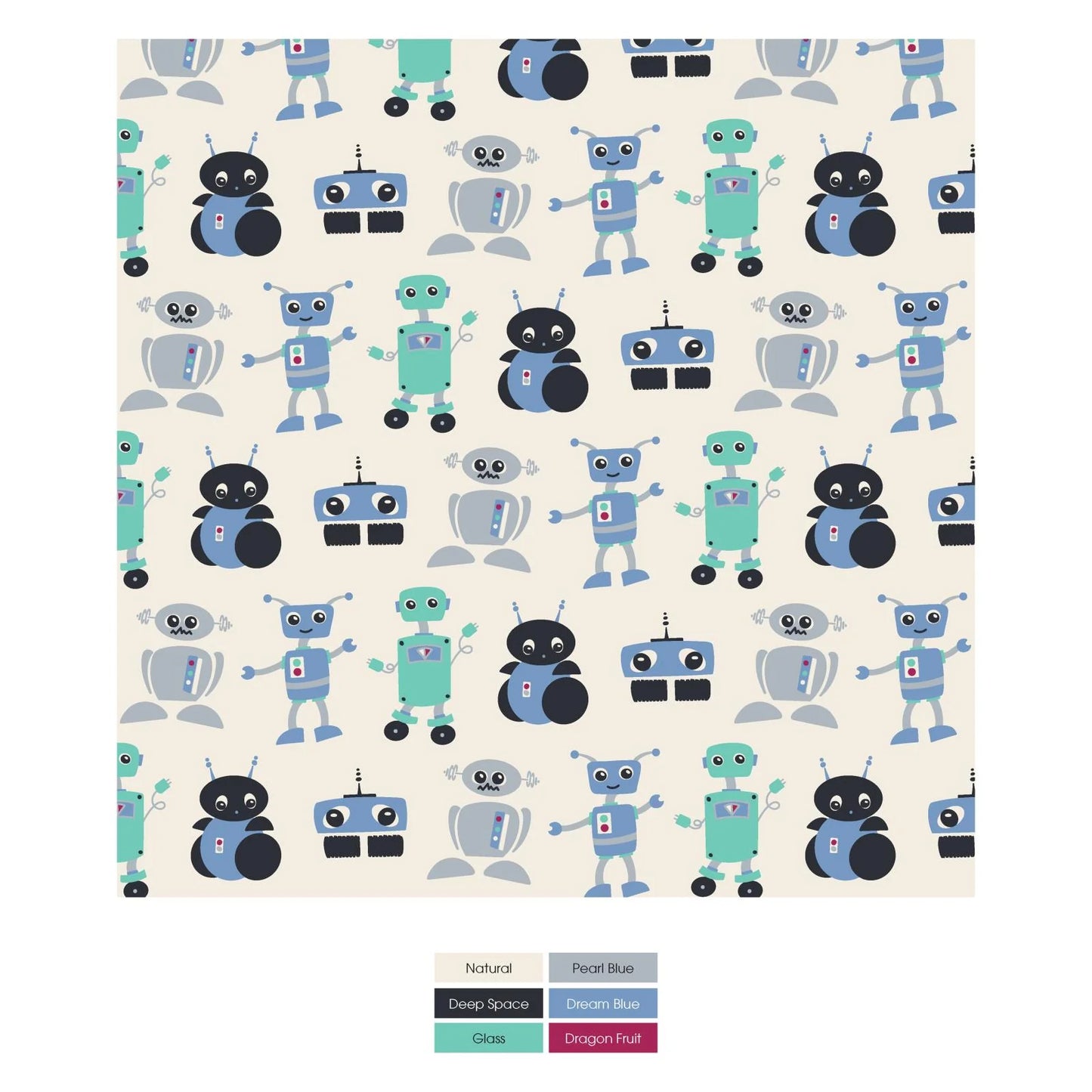 Kickee Natural Robots | Boys Boxer Brief