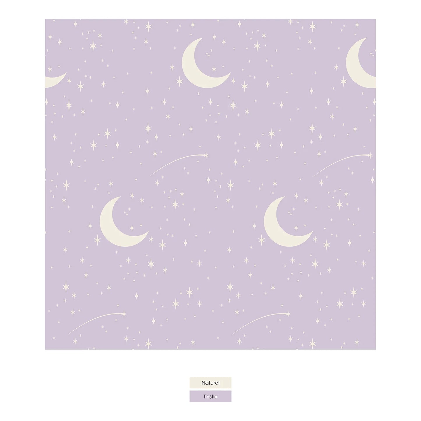Kickee Thistle Starry Sky & Moon | Print Layette Gown Converter & Knot Hat Set