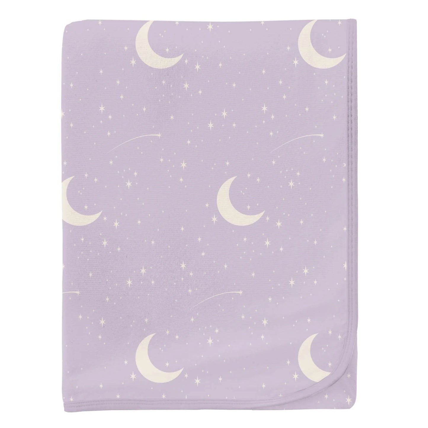 Kickee Thistle Starry Sky & Moon | Print Swaddling Blanket