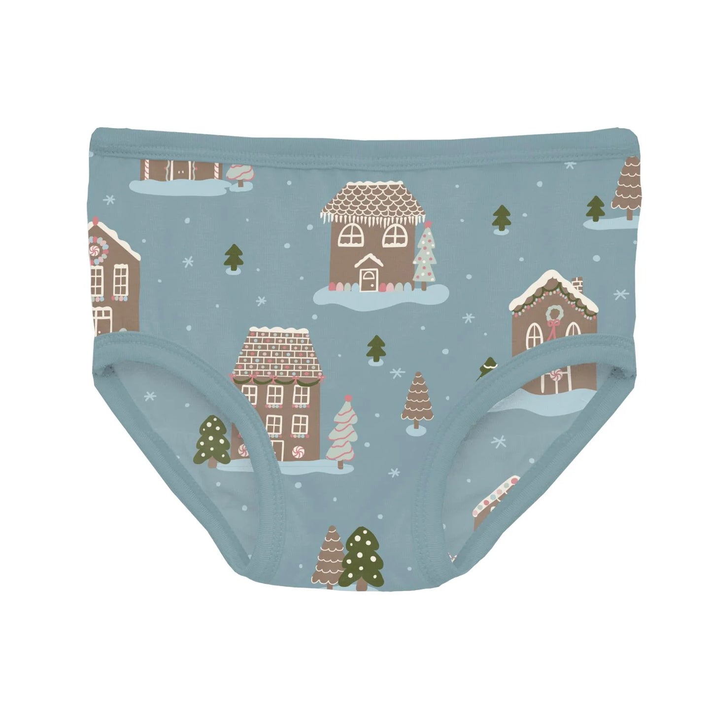 KicKee Stormy Sea Gingerbread Town | Print Underwear