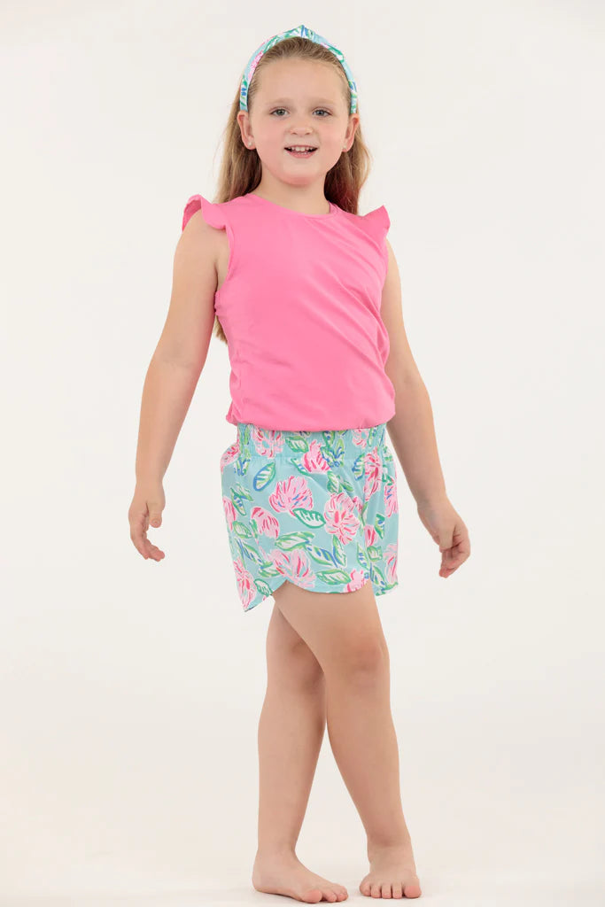 Azarhia Hot Pink | Solid Ruffle Shirt