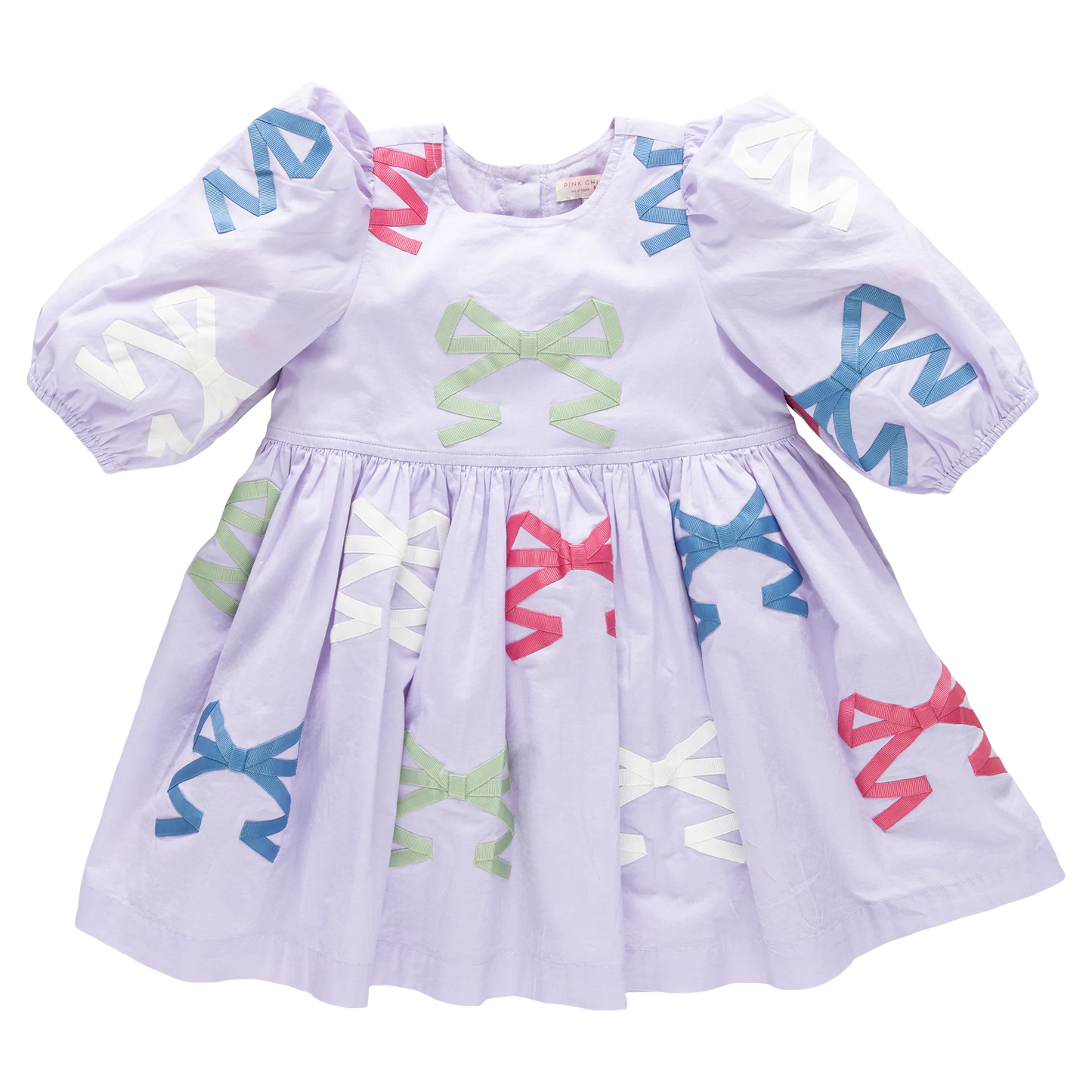 Pink Chicken Lavender Multi Bow Applique | Brooke Dress