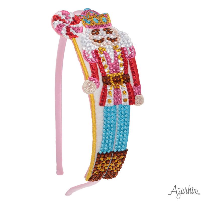 Azarhia Nutcracker Christmas | Rhinestone Patch Headband