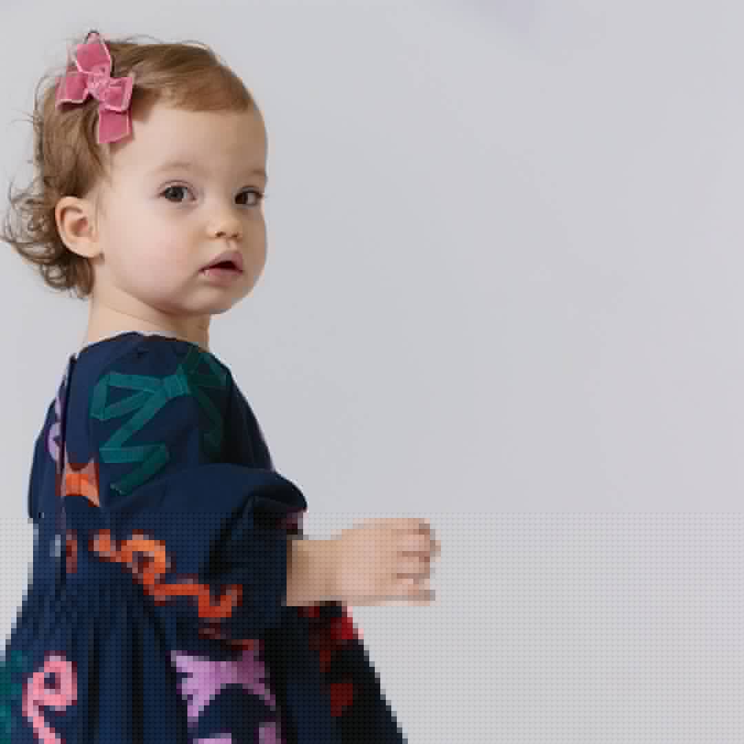 Pink Chicken Multi Bow Applique | Brooke Dress Set