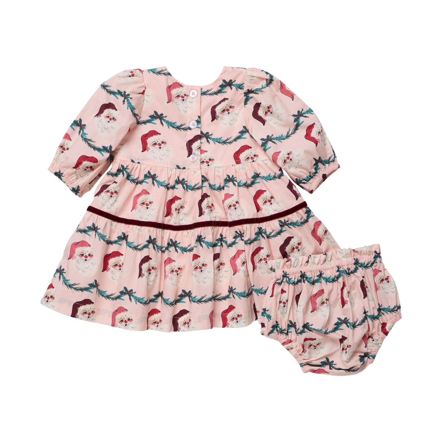Pink Chicken Santa Garland | Maribelle Dress Set